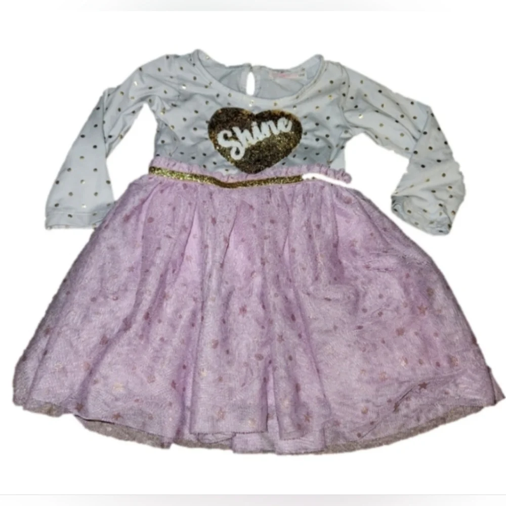 ๐ 3/$15 Young Hearts 18 Months Long Sleeve Dress - Picture 1 of 5